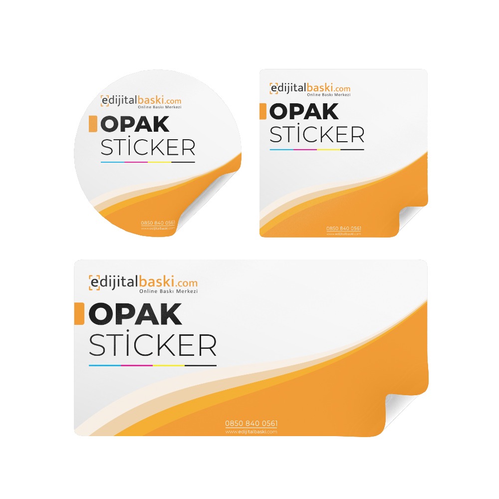 Opak Sticker / Etiket